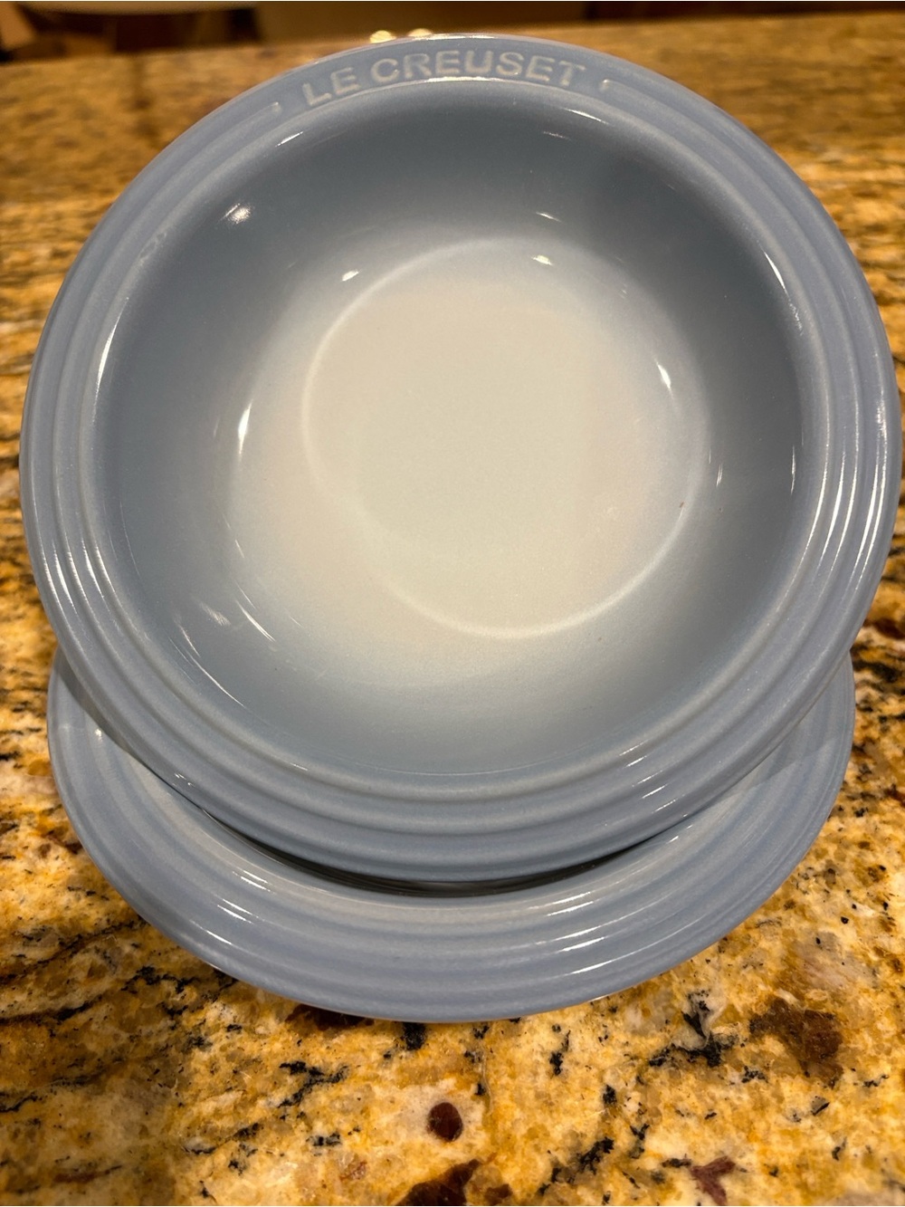 Le Creuset 15cm Round Dish Coastal Blue - Set of 2